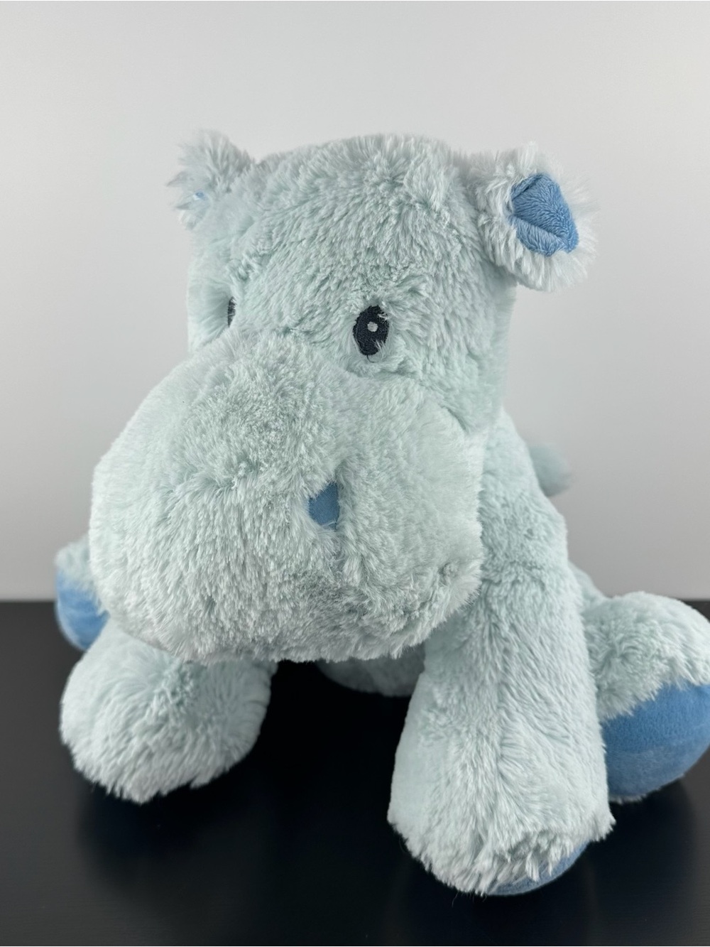 Russ Berrie Hippy Baby Blue Hippo 11” Large Plush Stuffed Animal Hippopotamus